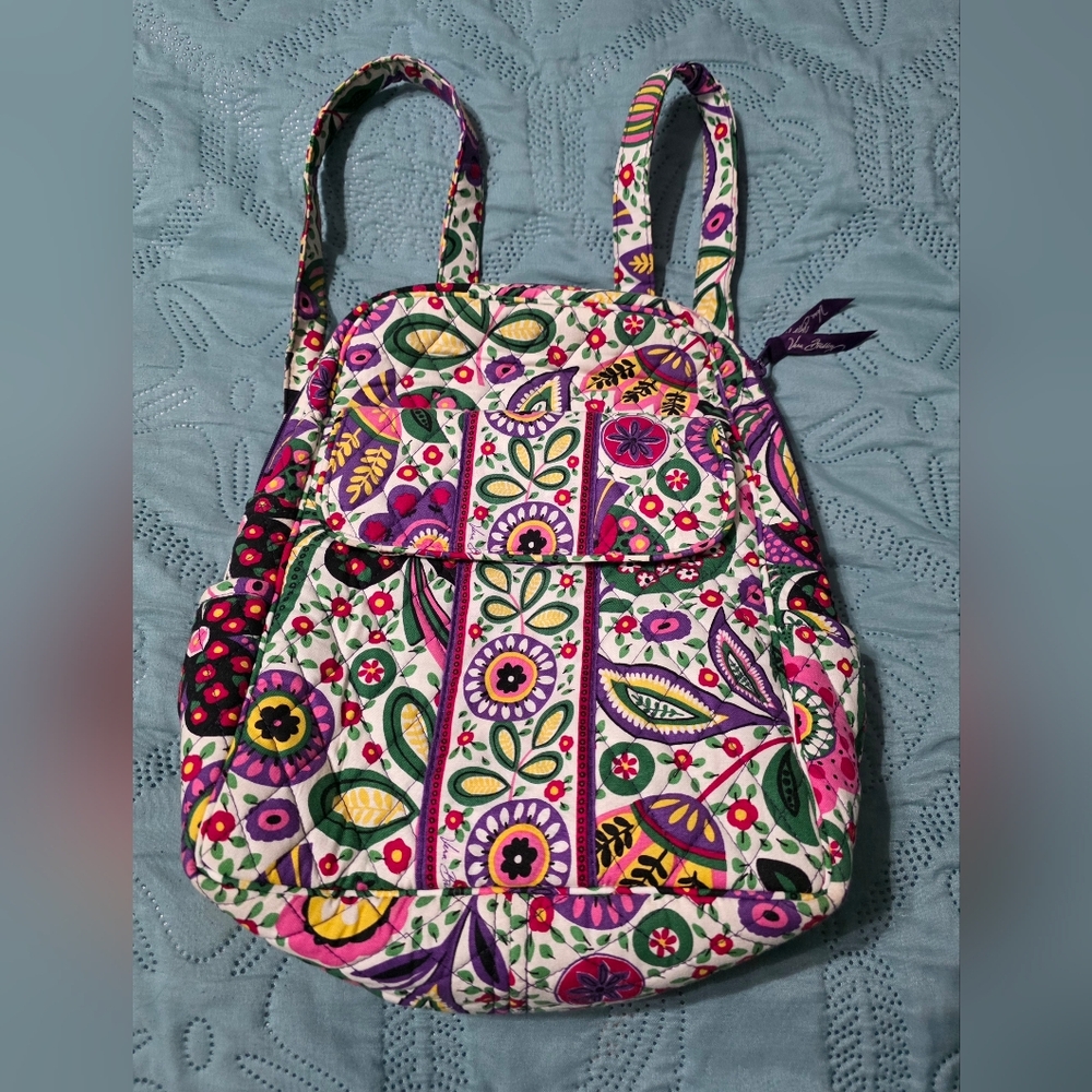Vera BRADLEY Floral Patterned Backpack